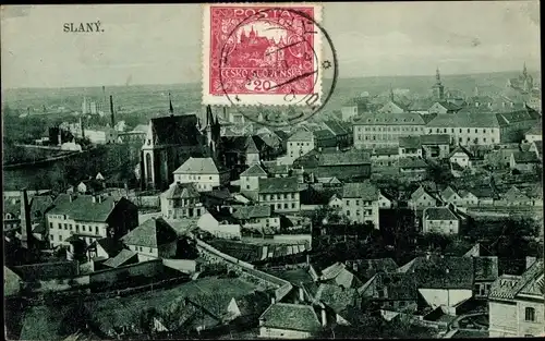 Ak Slaný Schlan Mittelböhmen, Gesamtansicht