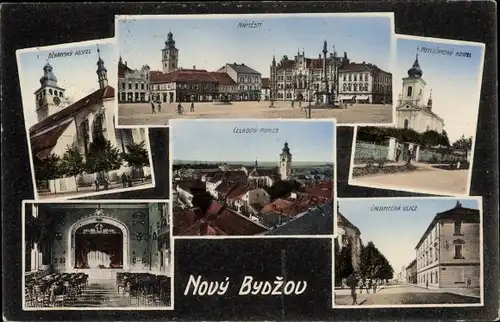 Ak Nový Bydžov Neu Bidschow Region Königgrätz, Namesti, Laumecka Ulice