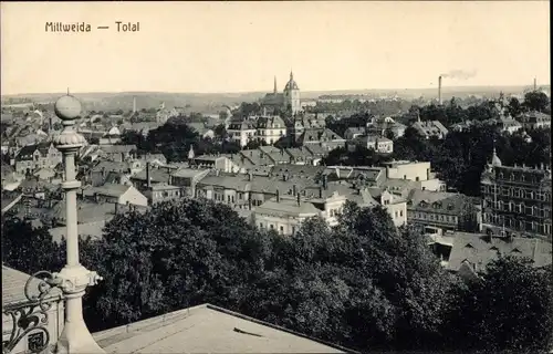 Ak Mittweida in Sachsen, Totalansicht