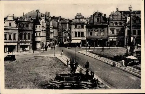 Ak Havlíčkův Brod Německý Brod Deutschbrod Region Hochland, Platz, Stadtansicht