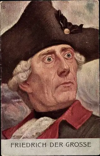 Künstler Ak Friedrich der Große, Portrait