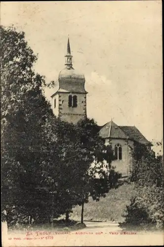 Ak Le Tholy Vosges, L'Eglise, Blick zur Kirche