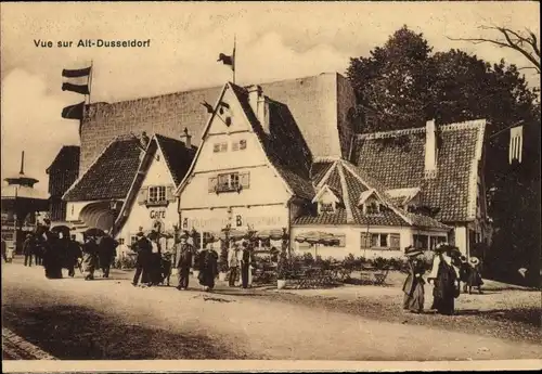 Ak Düsseldorf, Vue sur Alt-Düseldorf, Café, Gasthaus