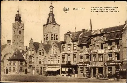 Ak Diksmuide Dixmude Westflandern, un coin de la Grand Place