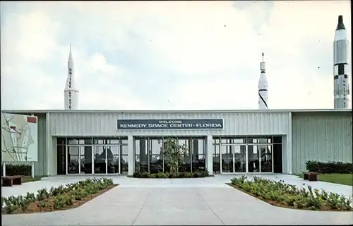 Ak Kennedy Space Center Florida, NASA, Visitors' Information Center, Eingang Besucherzentrum