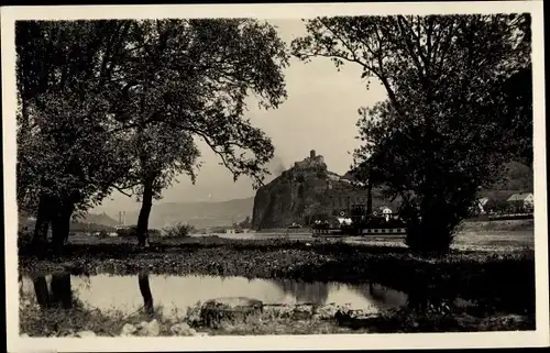 Ak Strekov Schreckenstein Ústí nad Labem Aussig Elbe Stadt, Schreckenstein, Elbepartie