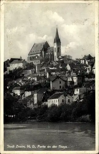 Ak Znojmo Znaim Südmähren, Partie an der Thaya