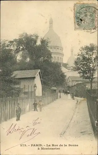 Ak Paris XVIII Montmartre, La Rue de la Bonne