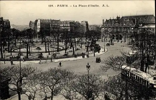 Ak Paris XIII., La Place d'Italie