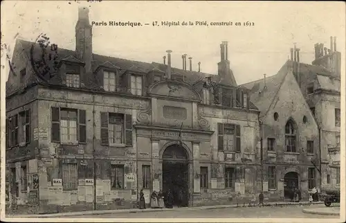 Ak Paris XIII., Hôpital de la Pitié, construit en 1612