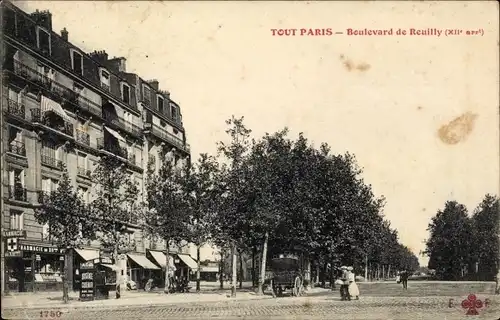 Ak Paris XII Reuilly, Boulevard de Reuilly