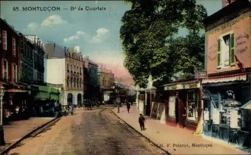 Ak Montluçon Allier, Boulevard de Courtais