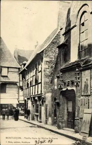 Ak Montluçon Allier, vieille Porte de l'Eglise Saint Pierre