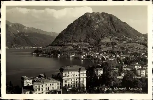 Ak Lugano Kanton Tessin Schweiz, Monte S Salvatore