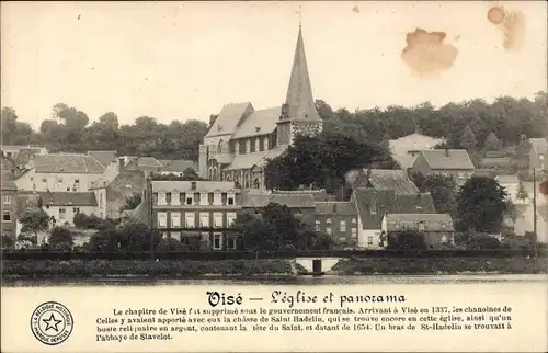 Ak Delsberg Delémont Kanton Jura, Oise, L’église et panorama