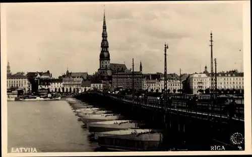 Foto Ak Riga Lettland, Panorama