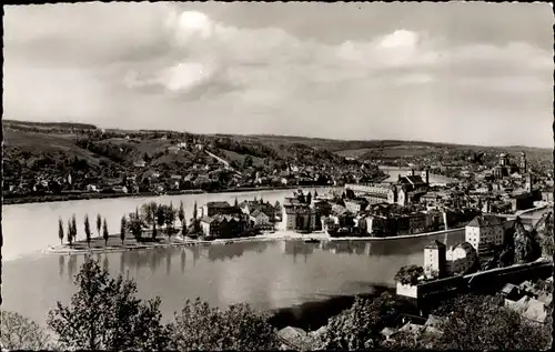 Ak Passau in Niederbayern, Dreiflüsseeck