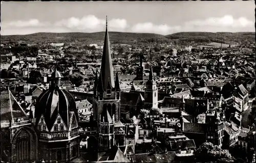 Ak Aachen in Nordrhein Westfalen, Bad Aachen, Dom, Ortsansicht