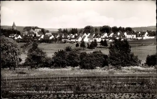 Ak Montabaur im Westerwald, Siedlung am Schloßgraben