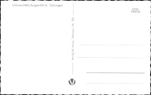 Ak Tübingen am Neckar, Universitäts-Augenklinik