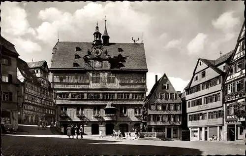 Ak Tübingen am Neckar, Marktplatz