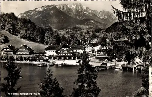Ak Königssee Oberbayern, Panorama, Untersberg