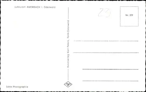 Ak Amorbach im Odenwald Unterfranken, Panorama