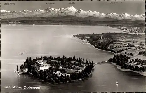 Ak Insel Mainau im Bodensee, Panorama