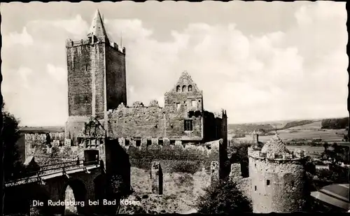 Ak Bad Kösen Naumburg an der Saale, Rudelsburg