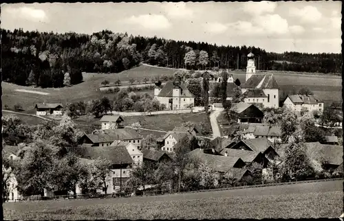 Ak Bad Griesbach im Rottal Niederbayern, St. Salvator, Ortsansicht, Kirche