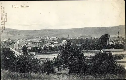 Ak Holzminden an der Weser, Panorama