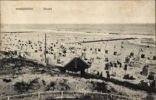 Ak Wangerooge in Friesland, Blick zum Strand