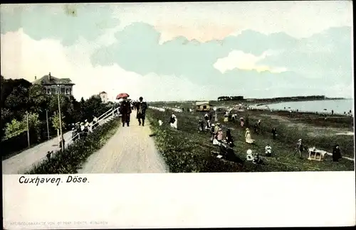 Ak Nordseebad Döse Cuxhaven, Promenade