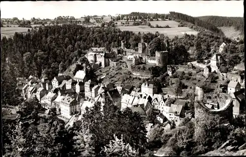 Ak Monschau Montjoie in der Eifel, Fliegeraufnahme