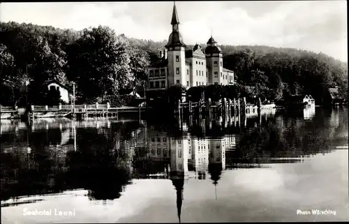Ak Leoni Berg am Starnberger See Oberbayern, Seehotel Leoni
