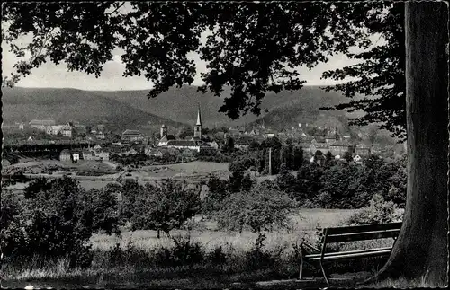 Ak Lohr am Main Unterfranken, Blick auf den Ort