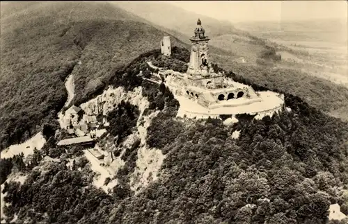 Ak Steinthaleben Kyffhäuserland in Thüringen, Kyffhäuser, Fliegeraufnahme