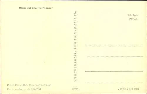 Ak Steinthaleben Kyffhäuserland in Thüringen, Kyffhäuser, Fliegeraufnahme