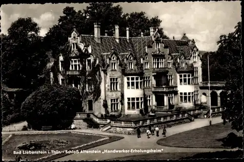 Ak Bad Liebenstein im Thüringer Wald, Schloss Altenstein Handwerker Erholungsheim