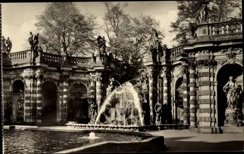 Ak Dresden Altstadt, Nymphenbad im Zwinger