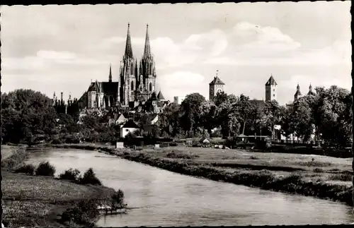 Ak Regensburg an der Donau Oberpfalz, Blick auf den Dom