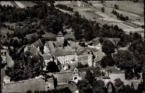 Ak Kronach in Oberfranken, Veste Rosenberg, Fliegeraufnahme