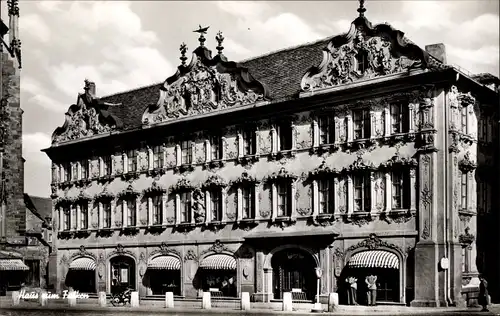 Ak Würzburg am Main Unterfranken, Haus zum Falken