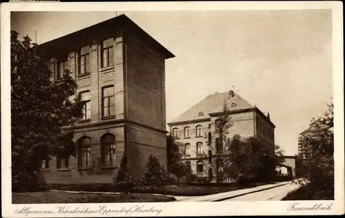 Ak Hamburg Nord Eppendorf, allgemeines Krankenhaus, Frauenklinik