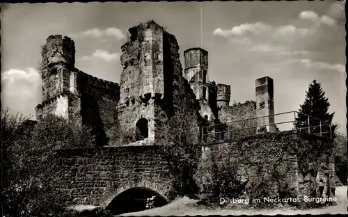 Ak Dilsberg Neckargemünd am Neckar, Burgruine