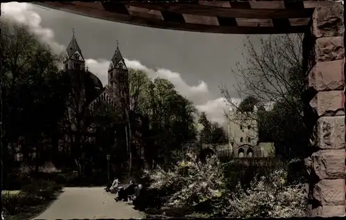 Ak Speyer am Rhein, Blick zum Dom