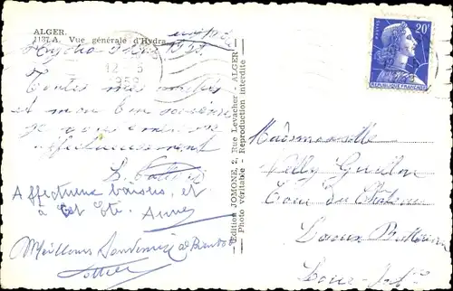 Ak Algier Alger Algerien, Vue generale d'Hydra