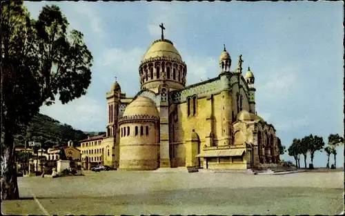 Ak Algier Alger Algerien, La Basilique de Notre Dame d'Afrique