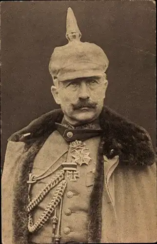 Ak Kaiser Wilhelm II., Portrait in Felduniform, Orden