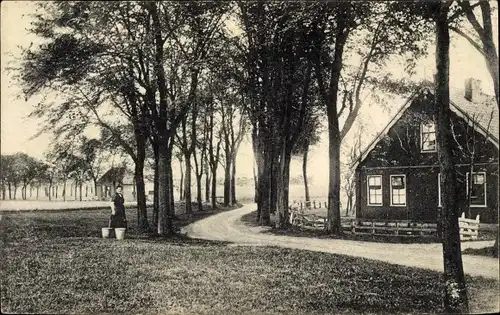 Ak Purmerend Nordholland Niederlande, Hooge weg